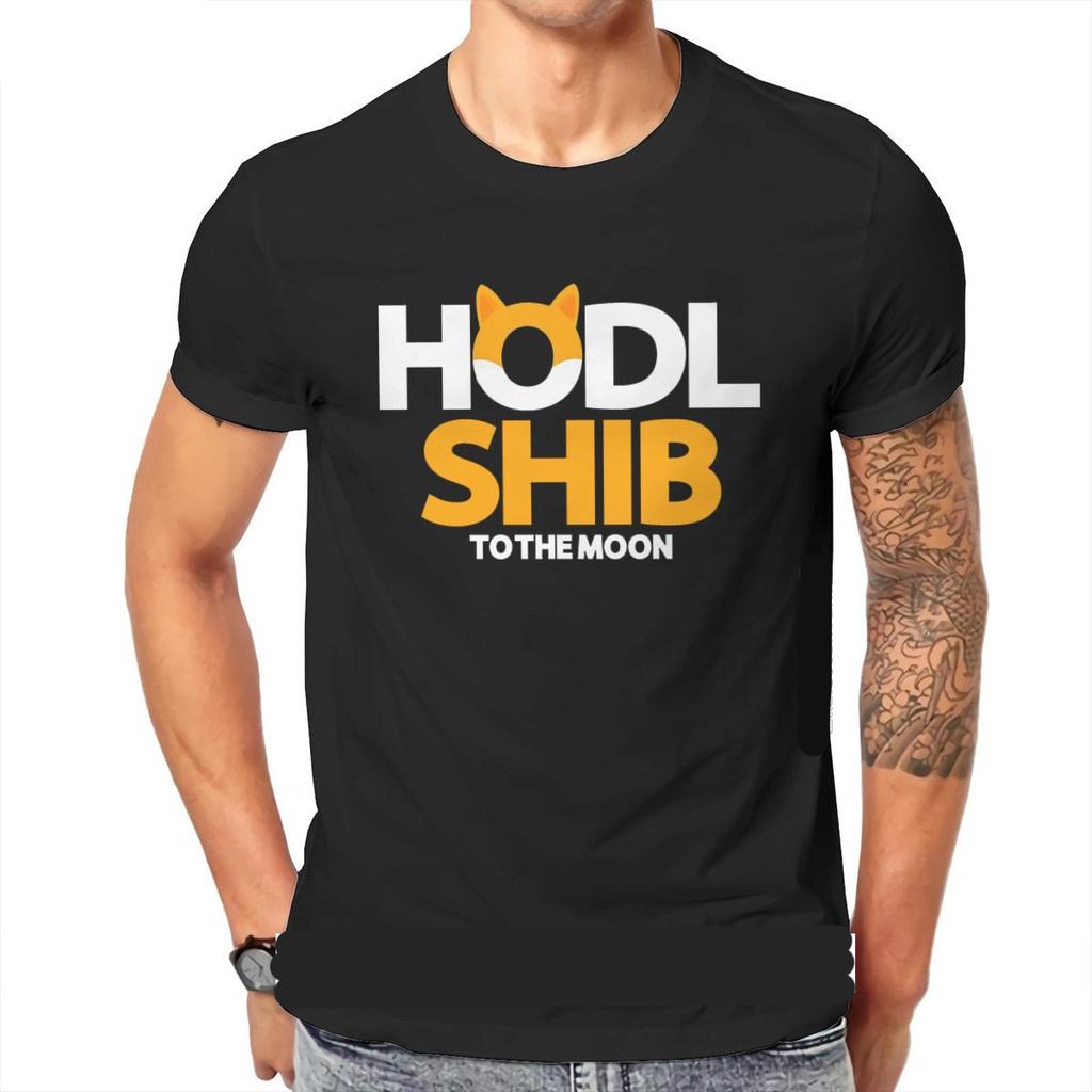Футболка Hodl Shib Сиба-ину Крипто Криптовалюта Монета Хип-хоп Футболка Штуки Предложения Мужские Топы Футболки Модные Футболки