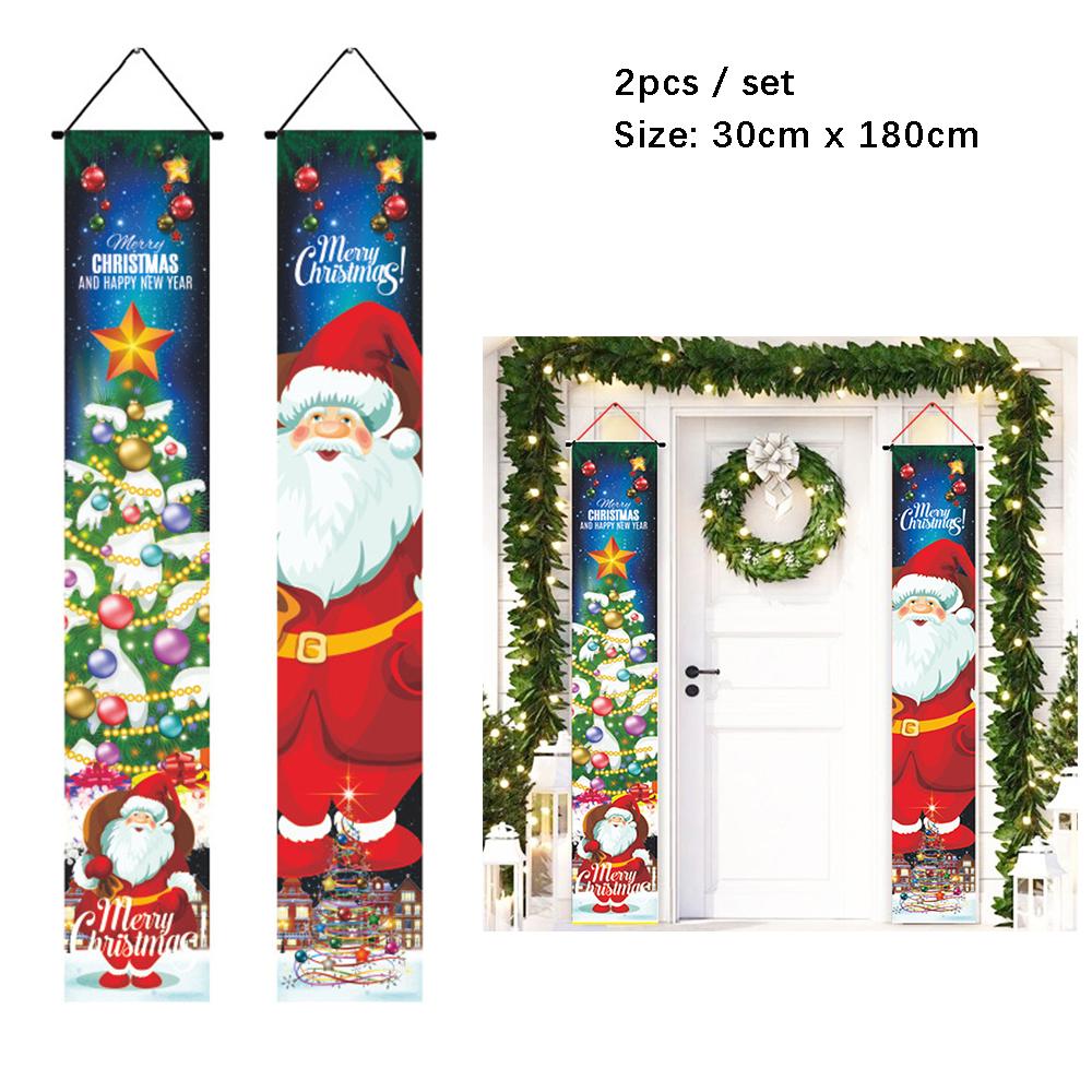 Рождественский подвесной баннер на дверь Дед Мороз Снеговик Стражи-орехи Счастливого Рождества Украшение для двери Новогоднее