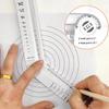 Math Line Multifunctional Ruler ABS Drafting Ruler New Geometric Drawing Ruler  Angle Measure