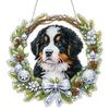 2D Flat Dog DIY Acrylic Rhinestone Diamond Art Window Pendants Door Decoration