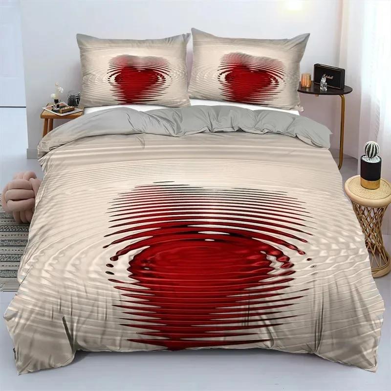 Роскошный Новый 3D Принт Сердце Любви Романтическая Тема День Святого Валентина Комплект Постельного Белья Мальчики Девочки Полуторный Пододеяльник Наволочка Постельное Белье Дети Взрослые