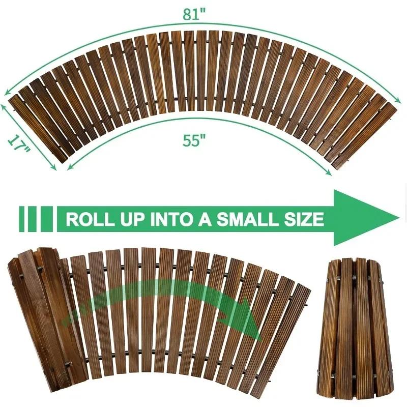 Наружная декоративная деревянная садовая дорожка, подходящая для террасы, пляжа, внутреннего двора, свадебной вечеринки, настила и наружного напольного покрытия