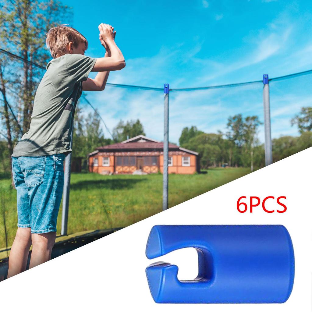 Trampoline Enclosure Pole Caps Reusable Protection Replacement End Protector Protective Cover for Girls Family Boys Children