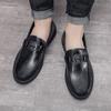 Мужская повседневная кожаная обувь весна новая мягкая подошва ленивая обувь мужская обувь на один педаль мужская обувь 2024 новая нескользящая и износостойкая