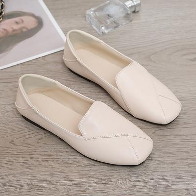 Маленькие кожаные туфли женские туфли Doudou новая британская модель плоские удобные туфли Doudou одинарные туфли из мягкой кожи на низком каблуке