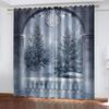 Nordic Curtain 3D Arch Building Curtain For Restaurants Public Places Living Rooms Bedroom Office Cortina, Blackout Curtains