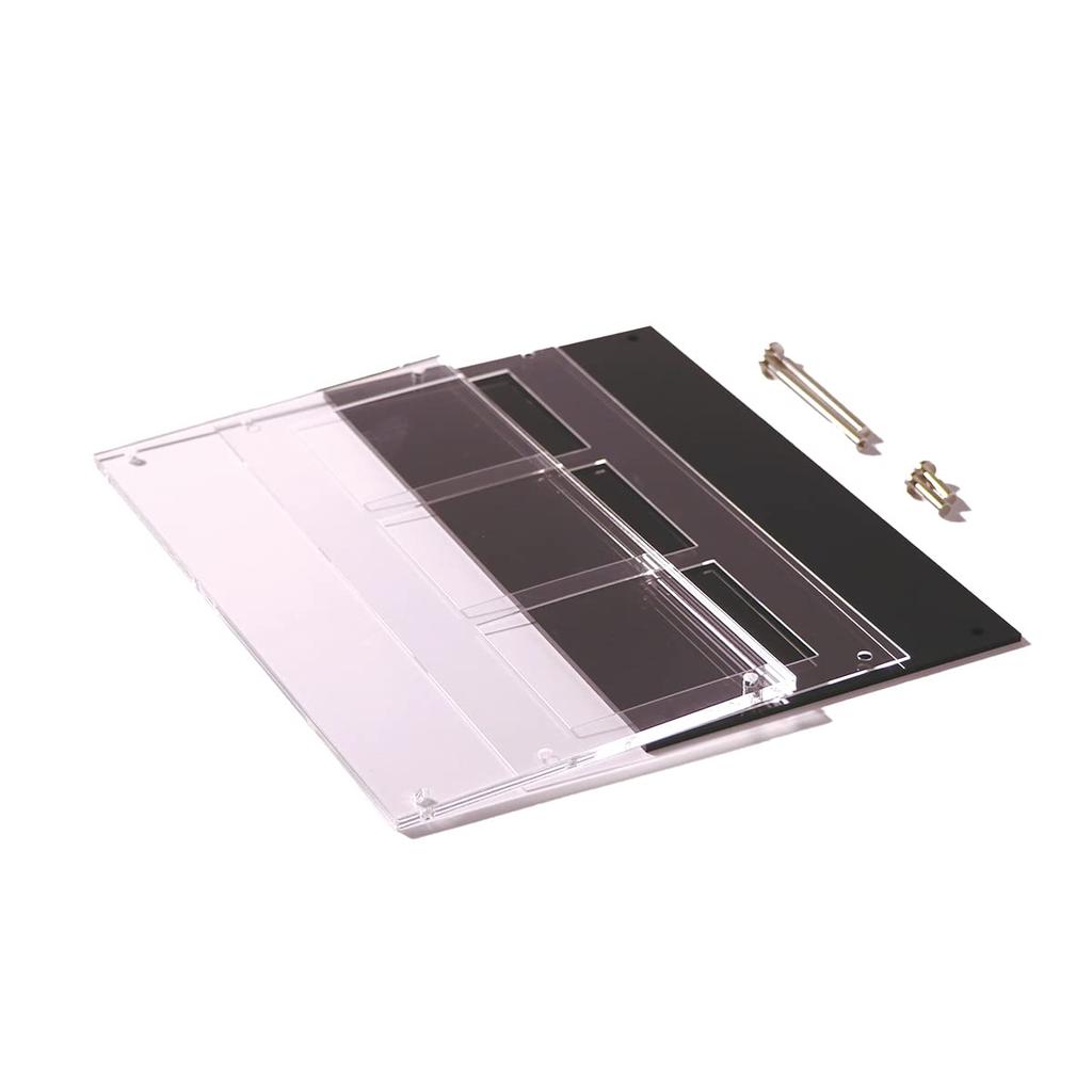 Чехол для карточек Shield PRO 3 ряда 3 шт. солнцезащитный с винтовым креплением для хранения, черный [Защита от УФ-излучения]