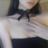 Lace Bell Collar Choker - Cat Girl Maid Christmas Necklace