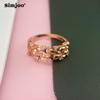SIMJOO женское кольцо из розового золота с цирконом в стиле ретро