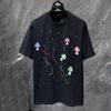 8965 CHROME HEARTS Лето 2026 Новая Высококачественная Хлопковая Свободная Футболка Большого Размера с Круглым Вырезом для Мужчин и Женщин Футболка для Пары