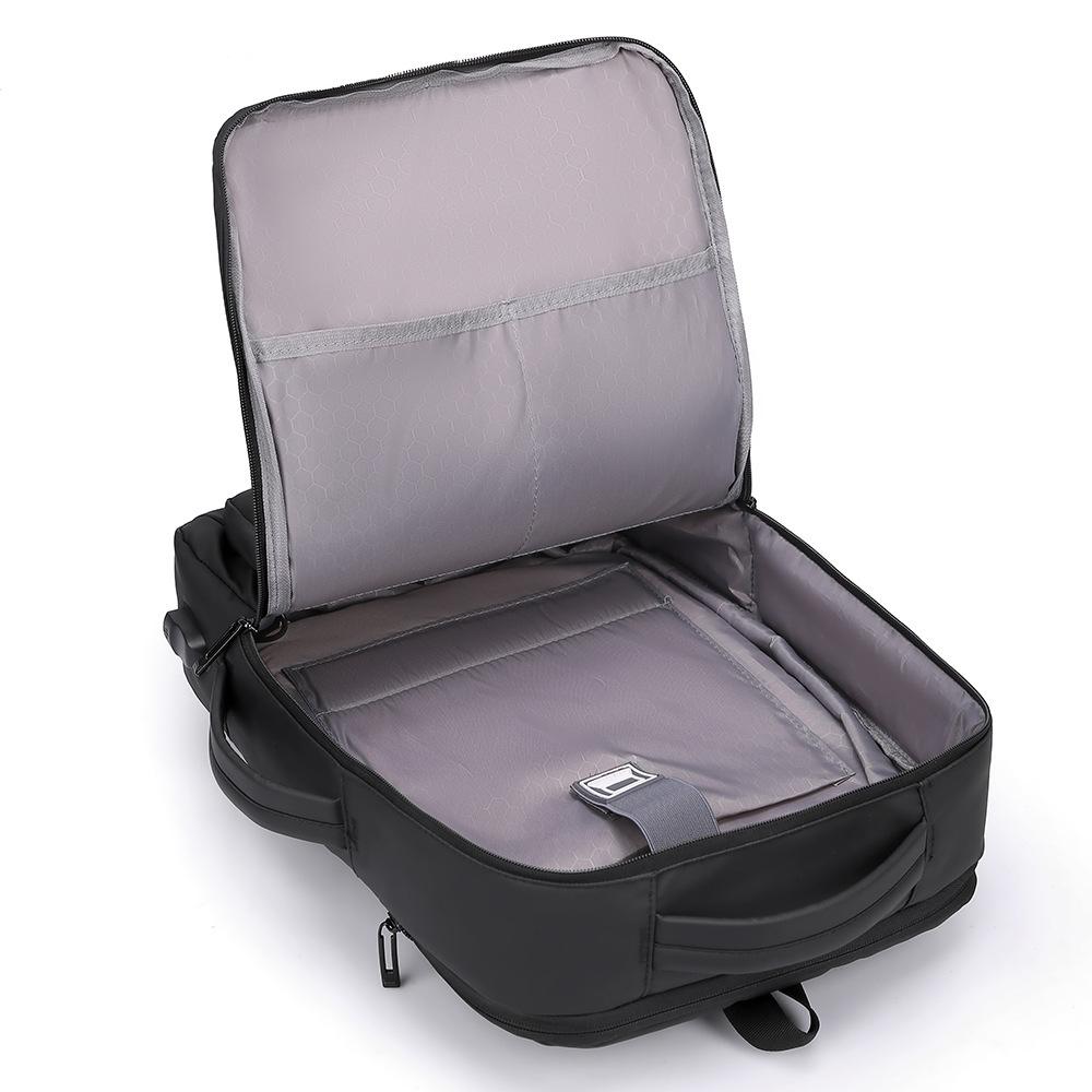 Рюкзак с USB-зарядкой, мужской многофункциональный рюкзак для деловых поездок, расширяющийся, с защитой от брызг, сумка для компьютера, школьная сумка