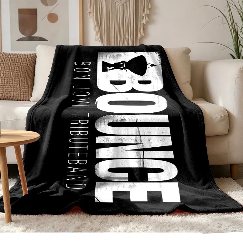 Bon Jovi Soft and comfortable flannel Suitable for sofas living rooms outdoor camping travel and also makes a great anniversary gift