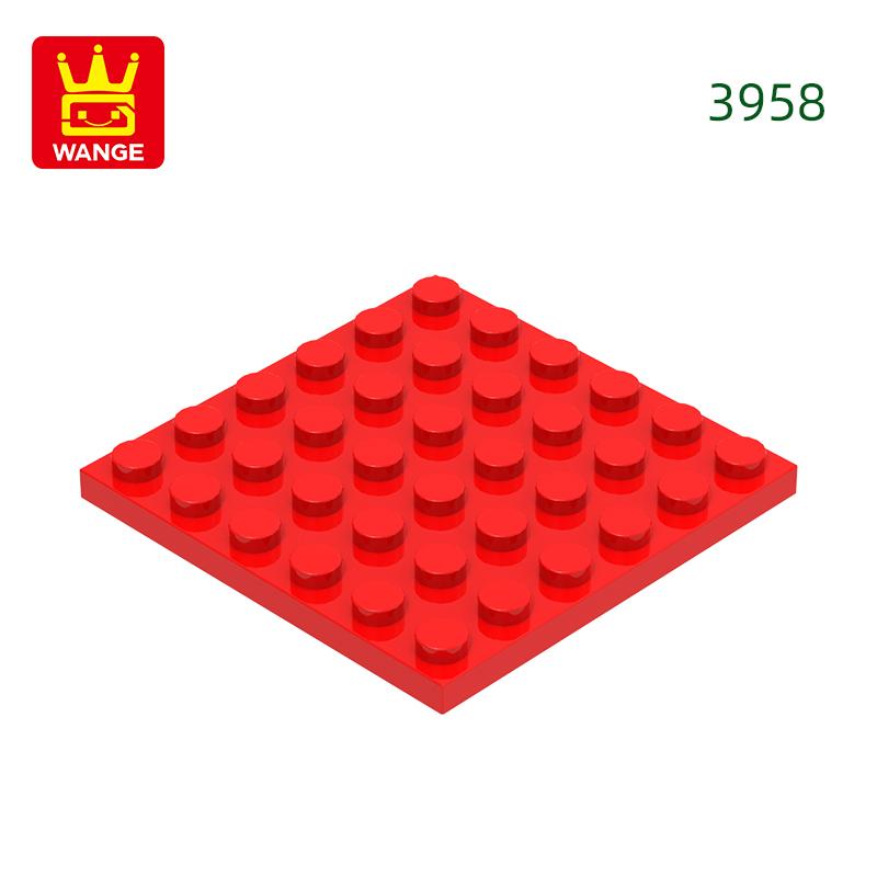 Нетоксичный 20 шт./лот 3958 Тонкая 6x6 точек Нижняя пластина Строительный блок Moc Цветные аксессуары Совместимые с Кирпичом Diy Детская игрушка