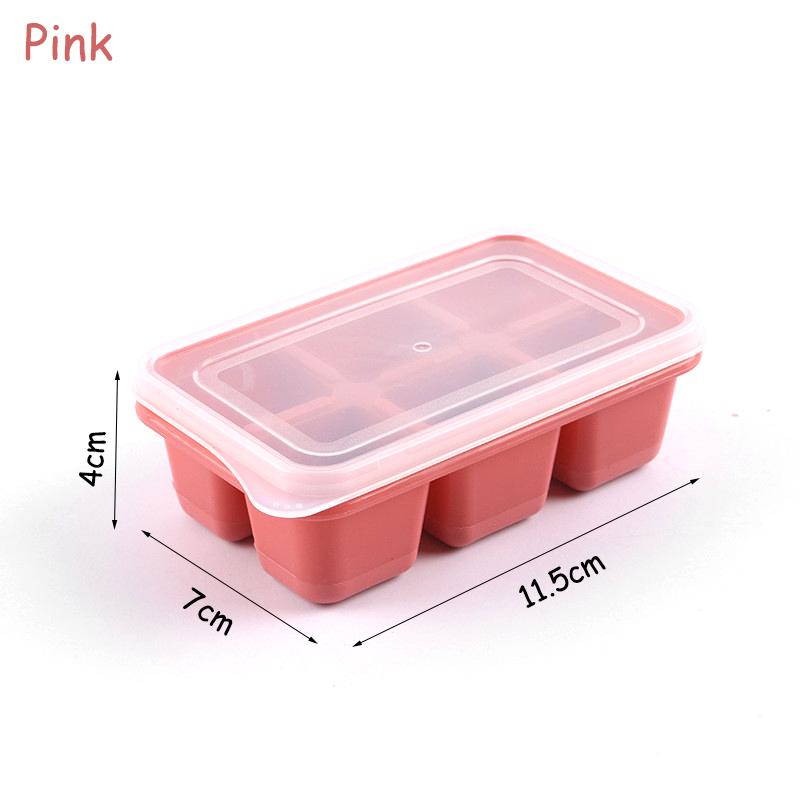 Mini 6 Grids Soft Silicone Ice Cube Tray Ice Mold Ice Cream Maker Summer Party Homemade Cold Drink Diy Tools