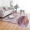 Nordic Style Grey Carpet Tie Dyeing Plush Soft Carpets for Living Room Bedroom Anti Slip Water Absorption Area Rugs Floor Mat