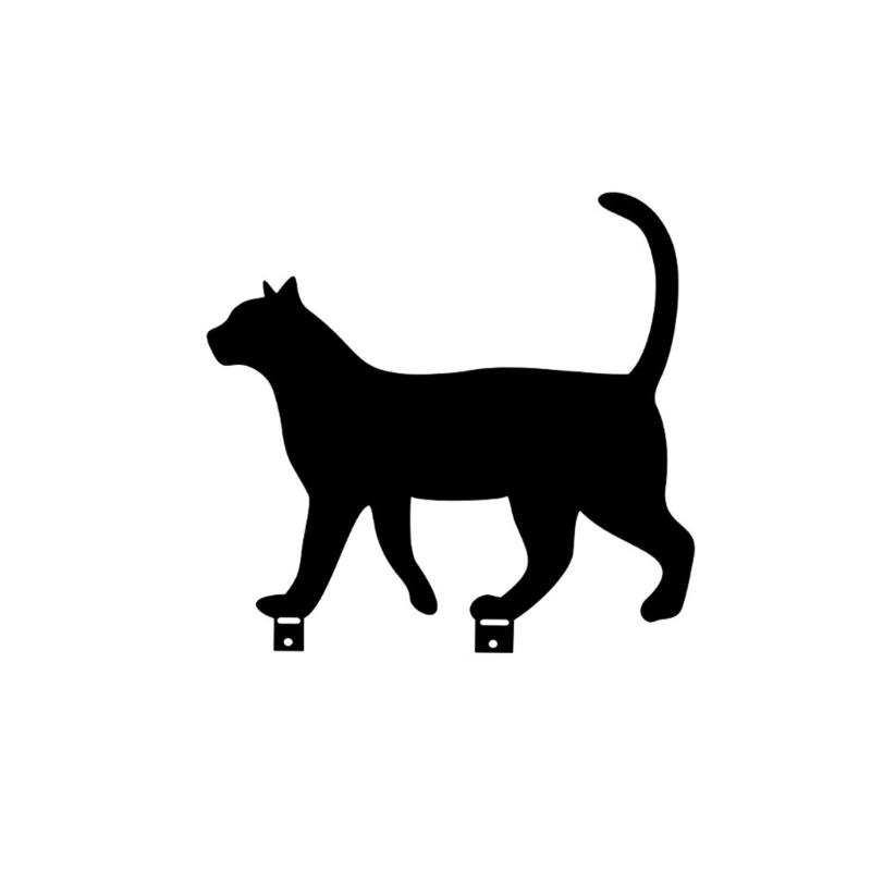 Металлические садовые украшения Металлические садовые животные Садовые колышки Садовые украшения в виде кошек Уличный садовый вкладыш для клумб Газон