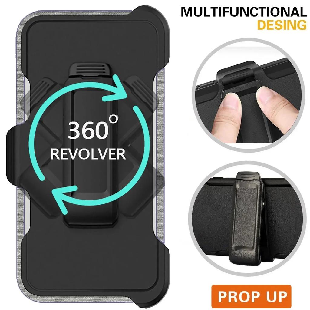 Hybrid Heavy Duty Armor Stand Case for Samsung Galaxy S24 S23 S22 S21 S20 Ultra S10 Plus Note 20 10 9 8 Otter Case Box Holder with Belt Clip Cover