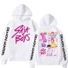 Anime KPop Demon Hunters Saja Boys Hoodies Men Women Trendy Harajuku Sweatshirt Long Sleeves Loose Fleece Casual Street Wear