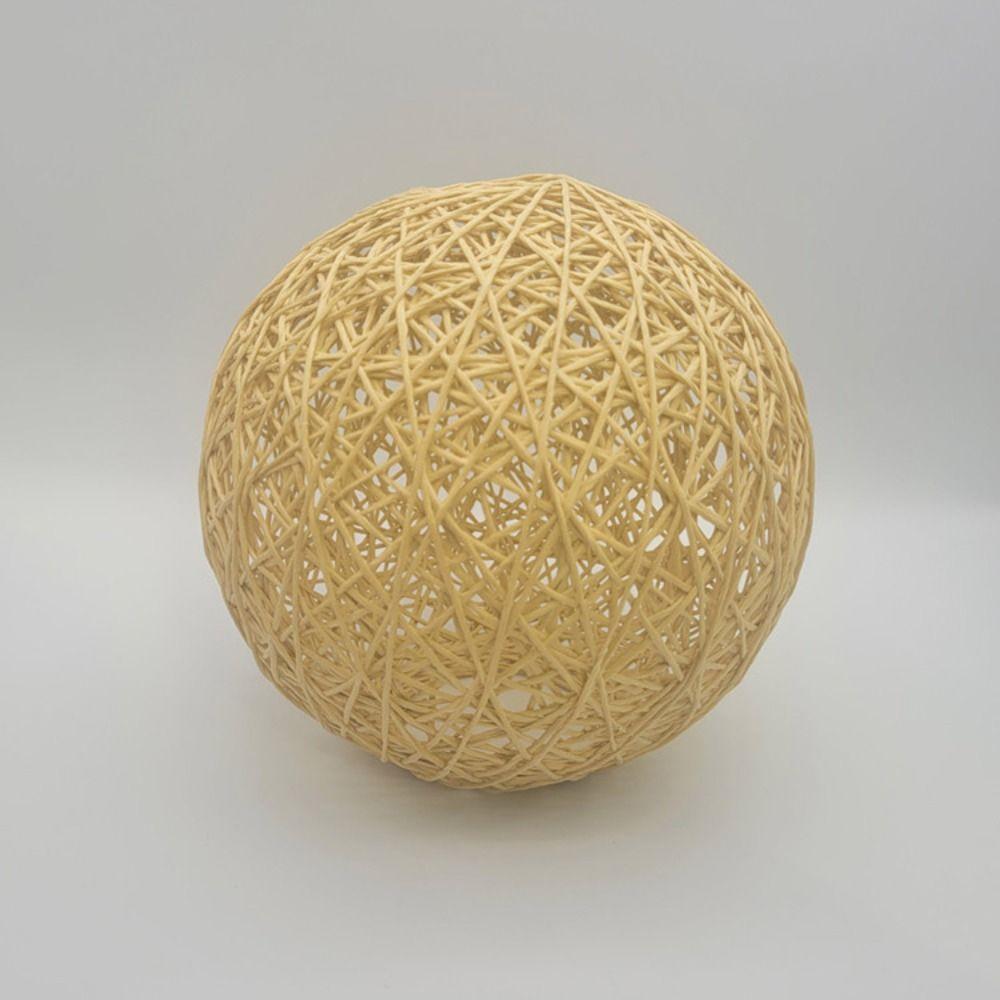 Weaving Vine Ball Lampshade Round Lamp Cover Pastoral Style Pendant Light Shade  Living Room