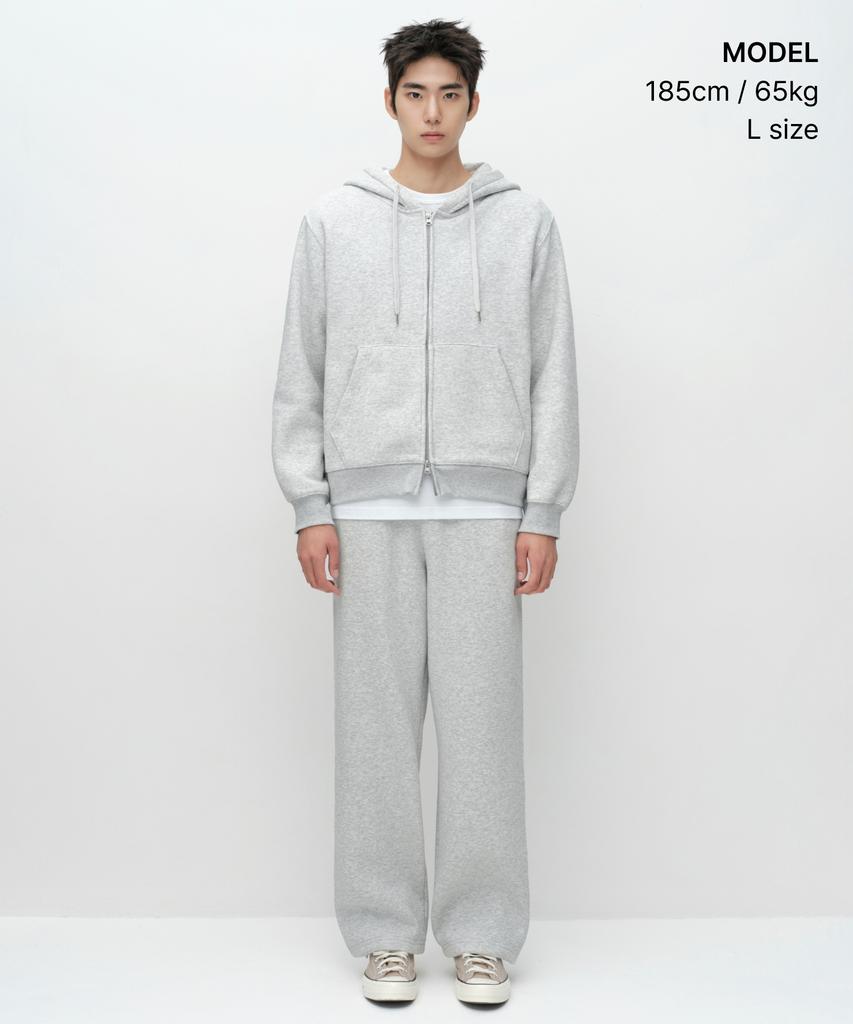 MUSINSA STANDARD Brushed Lounge Sweatpants [Melange Light Gray]