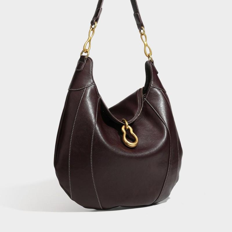 Large Capacity Vintage Tote Bag Women Fashion Underarm Crossbody Urban Style