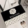 Nordic-style Diatom Mud Anti-slip Entrance Hall, Bathroom Carpet, Anti-slip Absorption Floor Mat, Home Decoration Rug