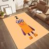 Numberblocks Area Rug Suitable for Decorate room Hallway Foyer Entryway Antislip Carpet Office home decor Best for Christmas