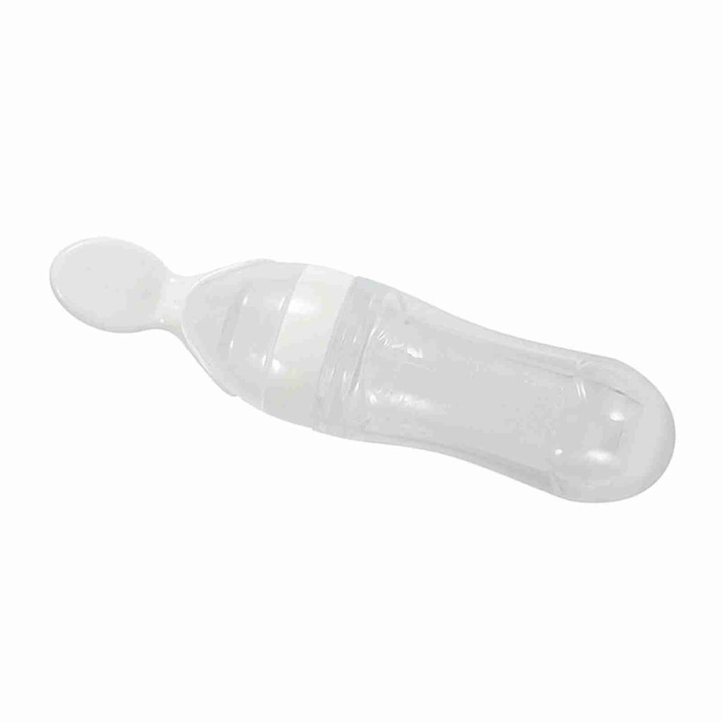 1 шт. 90 мл силиконовая детская бутылочка для кормления с ложкой, дозатор для свежей пищи и каши, горячая