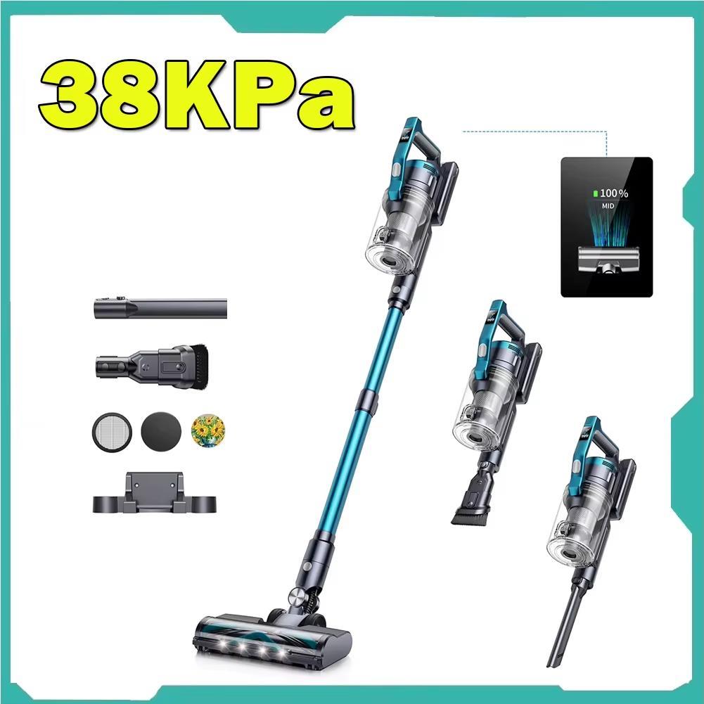 VC60 Convenient Smart Cordless Vacuum Cleaner, 38kPa Suction, 55min Runtime, Smart OLED Display, 7*2500mAh lithium battery, 4-5 Hours charges