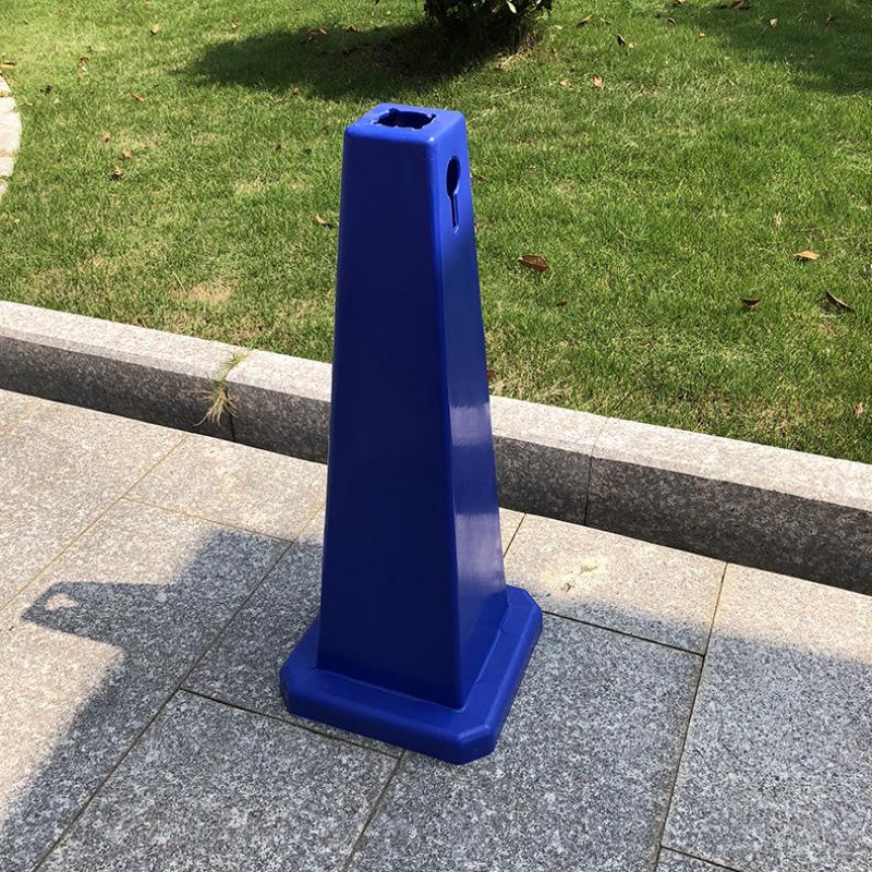 Thickened No Parking Warning Sign with Traffic Cone