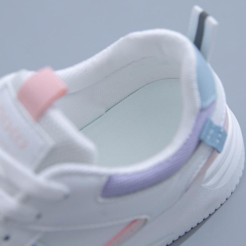 Весенние новые женские кроссовки из дышащей кожи белого цвета, женская универсальная повседневная обувь в корейском стиле