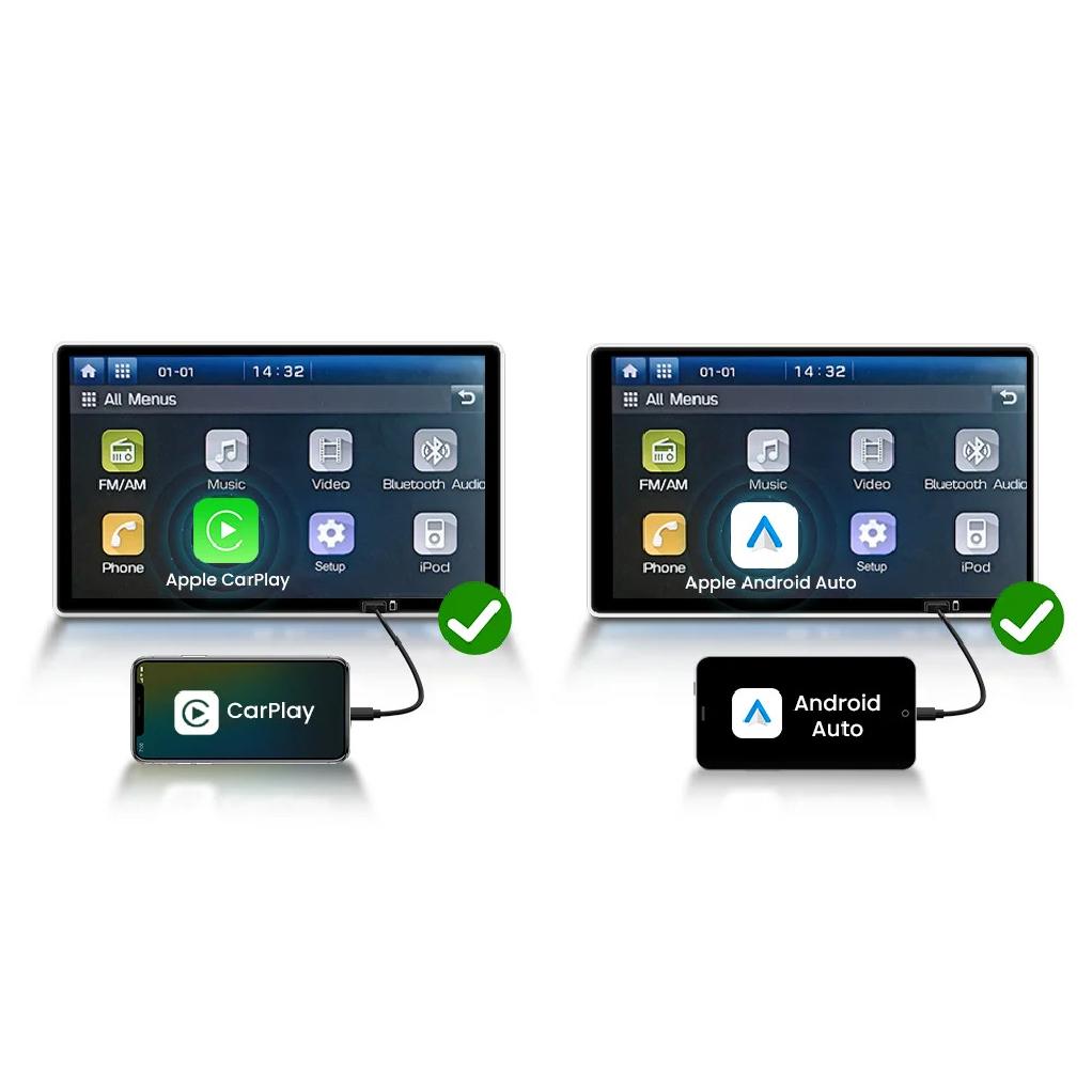 Carlinkit Android 13 Carplay Ai Box 8GB 128GB QCM6125 8-ядерный CarPlay Android Auto Беспроводной для Онлайн ТВ Netfilx Youtube IPTV