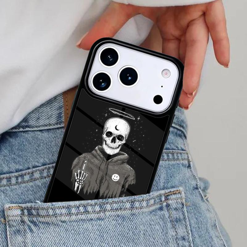 Милый чехол для телефона с черепом для iPhone 16e 15 14 13 12 17 Pro Max Plus Air 17pro Чехол Coque