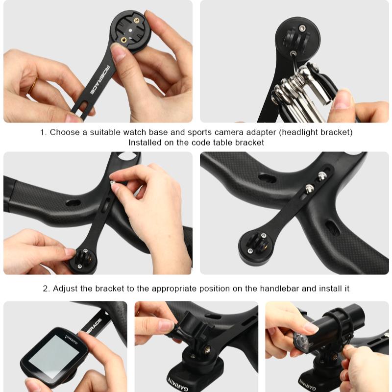 Держатель для велосипедного компьютера из алюминиевого сплава для Garmin Bryton Edge Series Gopro подставка для фонаря крепление для велосипедного секундомера спидометра