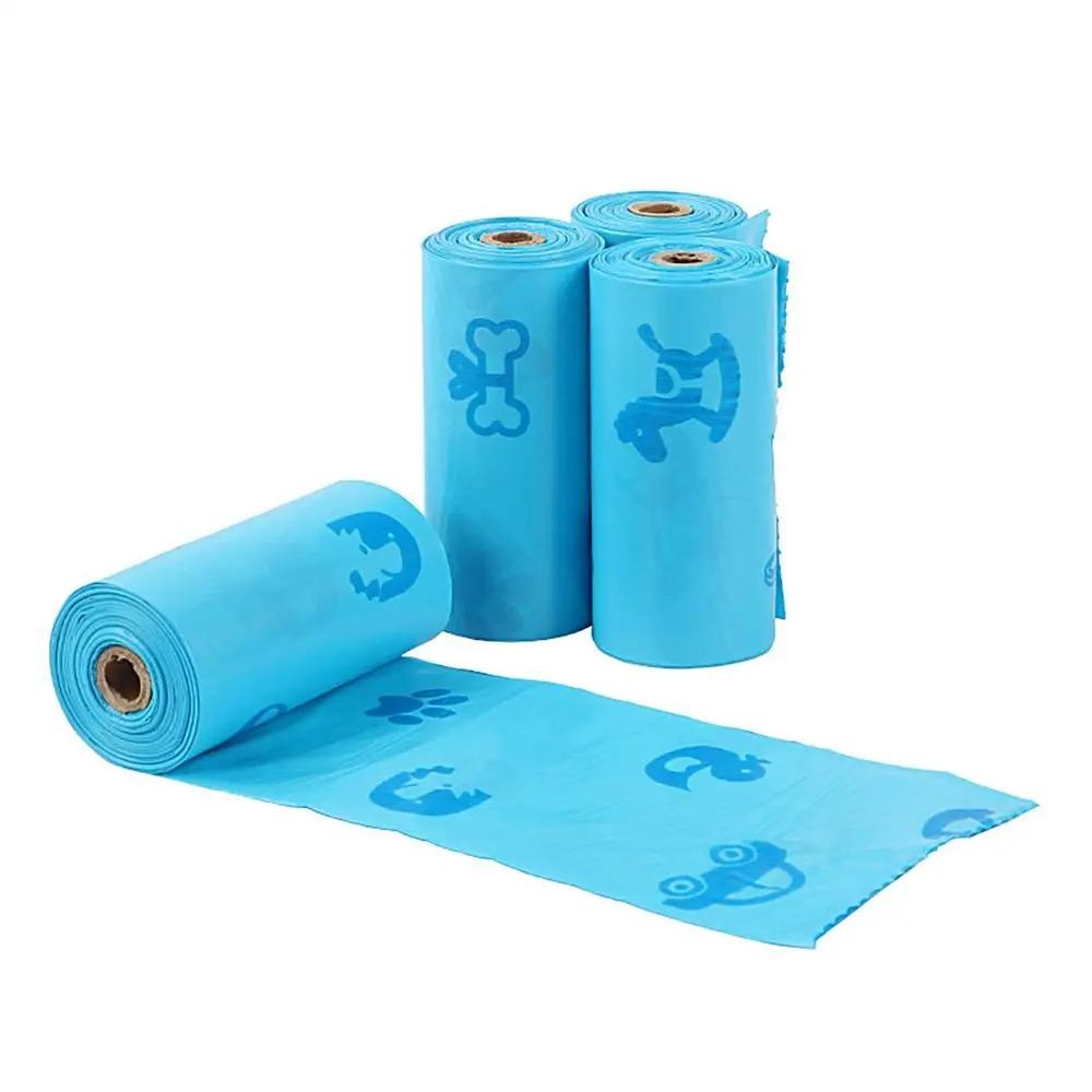 12/16 рулонов пакетов для утилизации подгузников с диспенсером, устойчивые к разрыву, непроницаемые для запаха, мешки для уборки, портативные принадлежности для малышей для детского сада