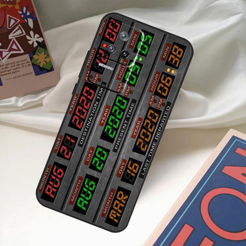 Back To The Future Time Machine Funda For POCO M6 Pro X3 X4 X5 X6 M5s F3 F5 Xiaomi 13T Pro 12T 11T 12 13 Lite 14 Ultra Case