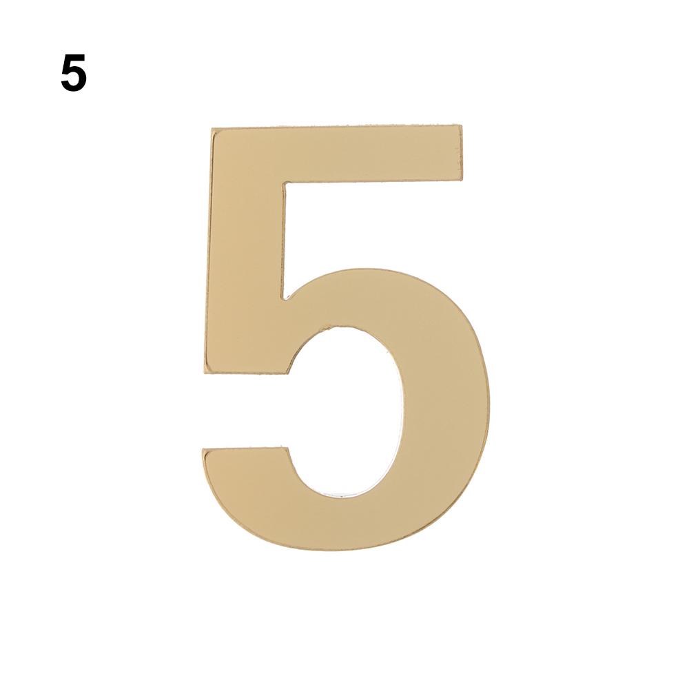 1Pcs Home Self-adhesive Hotel Home Sticker Address House Drawer Sign Door Numeral Plaque Gate Digits Door Plate Number