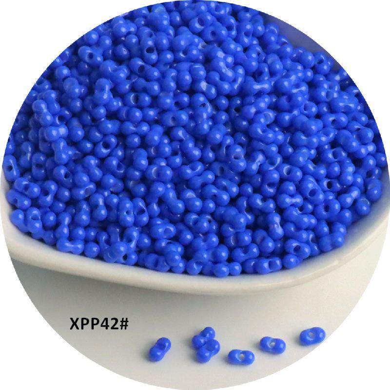 Стеклянные бусины-арахис сплошного цвета 2x4 мм для изготовления украшений и аксессуаров для волос своими руками