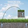 Парниковые дуги Каркас Туннельный комплект 17 дюймов длиной Съемные садовые дуги Не ржавеющая стекловолоконная опора Ботан Теневая сетка