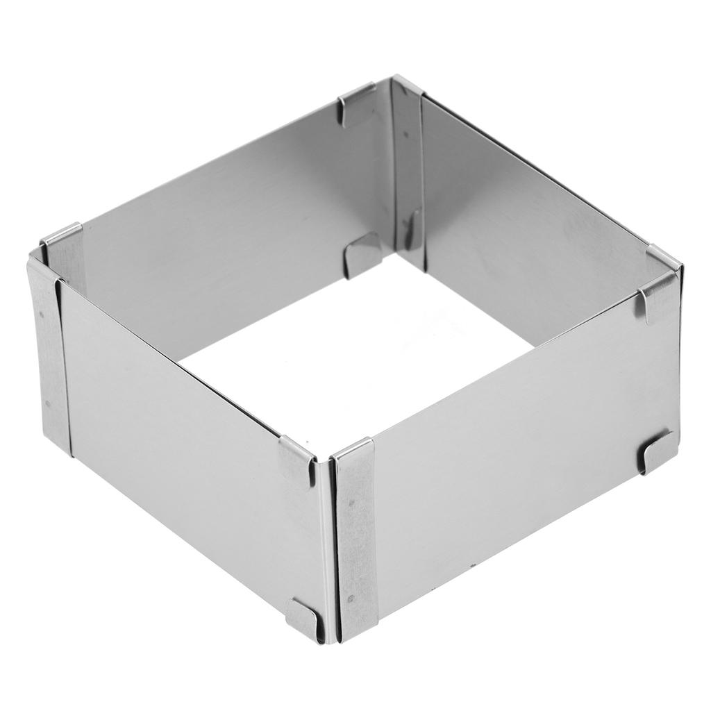 Квадратное кольцо для мусса из нержавеющей стали, выдвижная форма для печенья, торта, кухонные инструменты для выпечки своими руками, 10~18 см