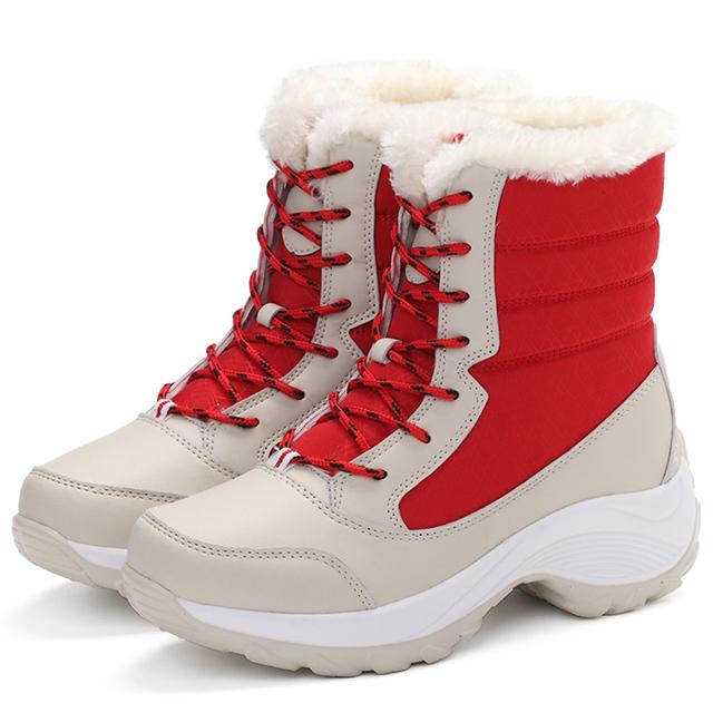 Snow Boots Plush Warm Ankle Boots for Women Winter Shoes Waterproof Boots Women Female Winter Shoes Booties Botas Mujer