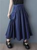 Xitao Casual Folds Big Pocket Female Skirt GMM1299