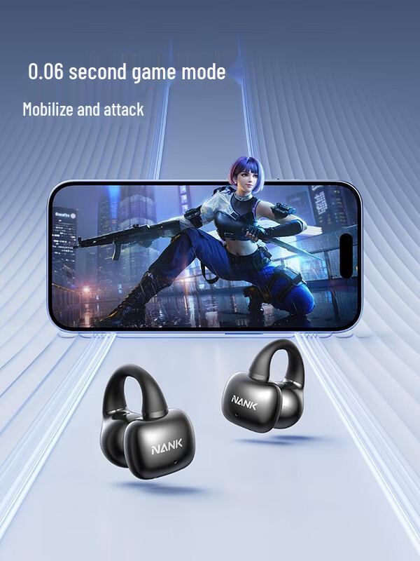 NANKA Clip Super Open-Ear Ear-Clip Bluetooth Headphones