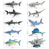 Mini Ocean Animal Model Set Realistic Pvc Figures Includes Sardine Shark And Marlin 10 Piece Collection