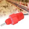 50Pcs 304 Stainless Steel Poultry Drinker Nipple PP Red Chicken Water Drinker Corrosion Resistant Rust Proof