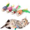 1pc Pet Cat Sisal Toys False Mouse Mini Funny Playing Toys Color Feather Kitten Bite Scratching Fun Toy Pet Supplies