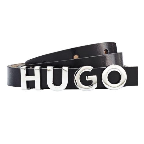 Hugo Womens/Ladies Zula Metal Logo Cow Leather Belt