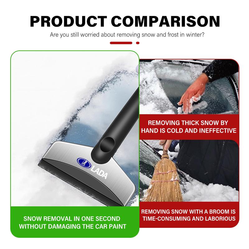 Car Ice Scraper Snow Removal Shovel Window Winter Snows Shovels Tool For Lada Vesta Niva Samara Kalina Largus Priora Xray Granta WW20