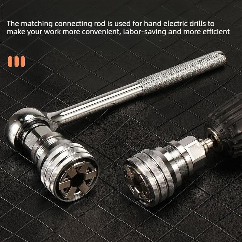 Drive Wrench Conversion Sleeve Universal Multifunctional Socket Tool Covers 10-19mm 3/8 To 3/4 Inch Specifications for Daily Use