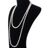 French Luxury Clavicle Chain Women Choker Korean Style Long Necklace Imitation Pearl Sweater Chain